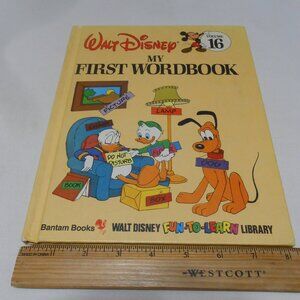 Walt Disney My First Wordbook Fun To Learn Library HC Book all kids 3+ Excellent
